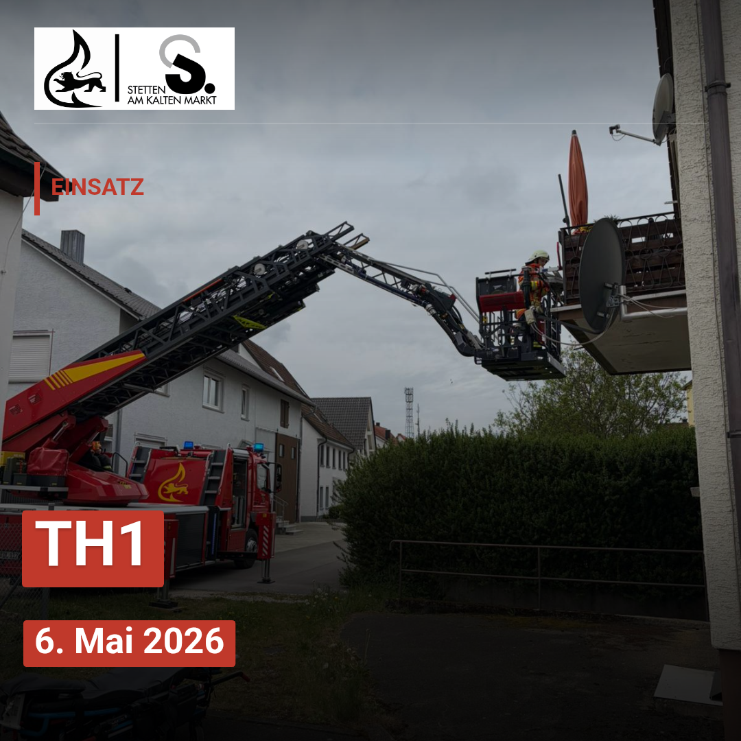 Menschenrettung über Drehleiter